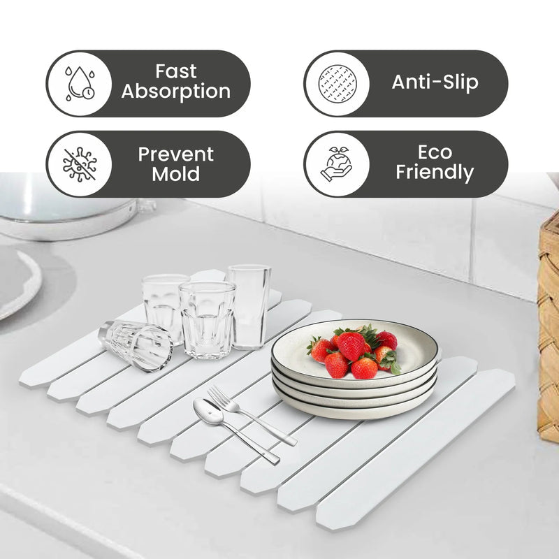 Stone Dish Drying Mat – Quick Dry & Absorbent